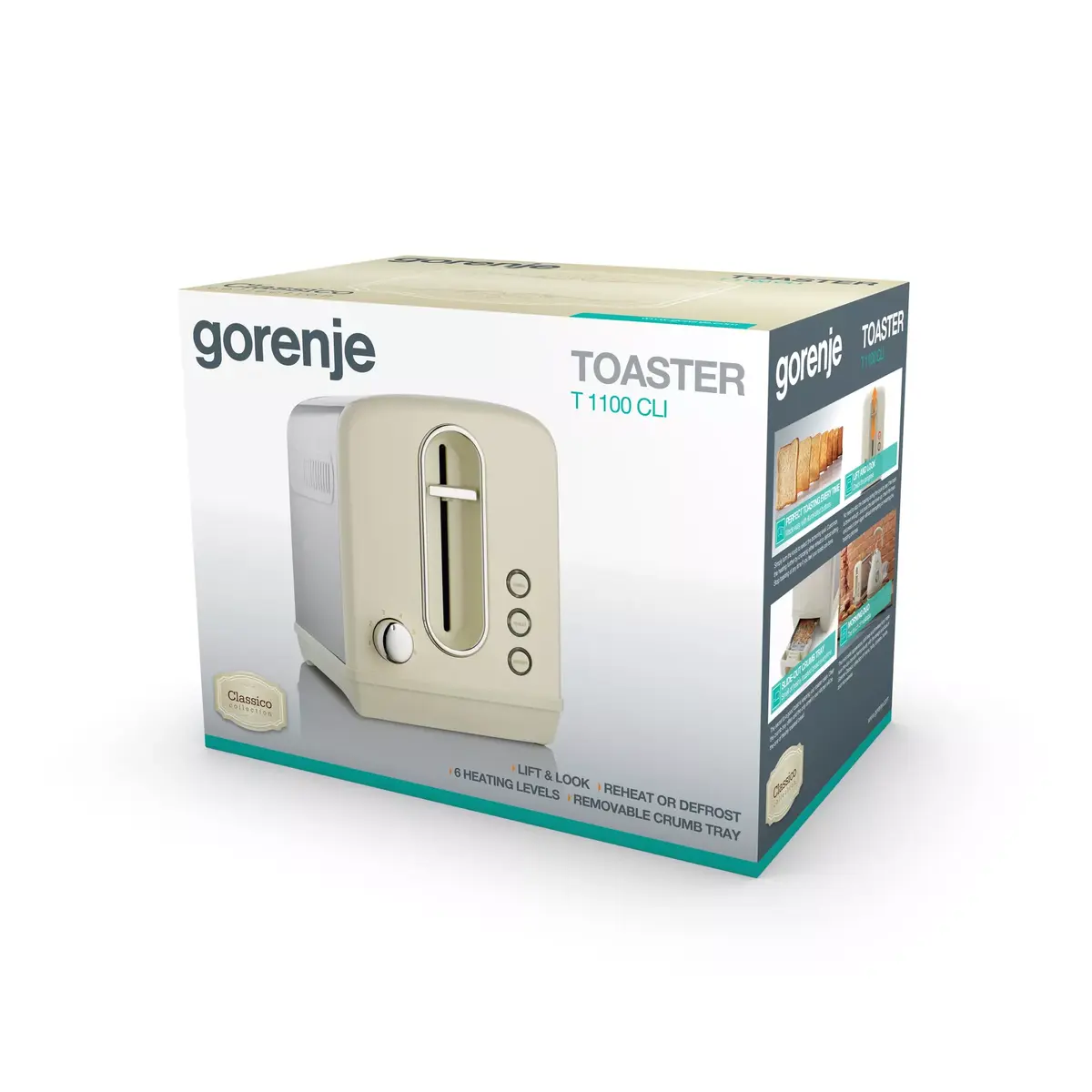 Toasteris Gorenje T1100CLI 2 šķēles 1100 W Photo 3