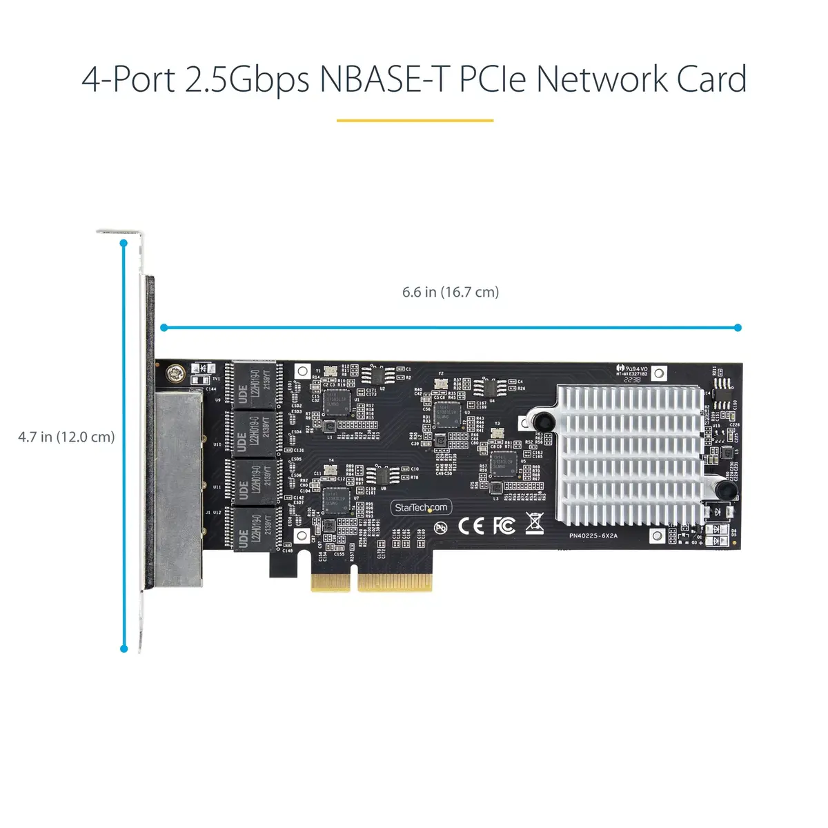 Сетевая карта StarTech.com 4-Port 2.5Gbps NBASE-T PCIe Photo 10
