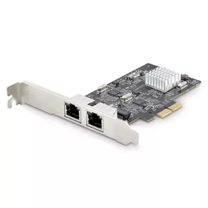 StarTech 2-Port 2.5Gbps NBASE-T PCIe Network Card Intel I225-V, Dual-Port Multi-Gigabit Ethernet (2500 Mbps)