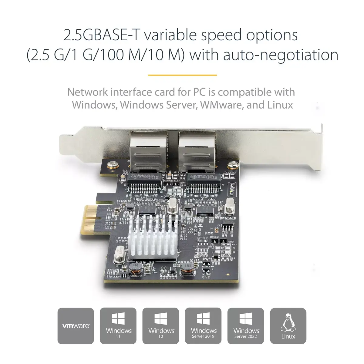 StarTech 2‑портовая 2.5Gbps NBASE‑T PCIe сетевая карта Photo 10