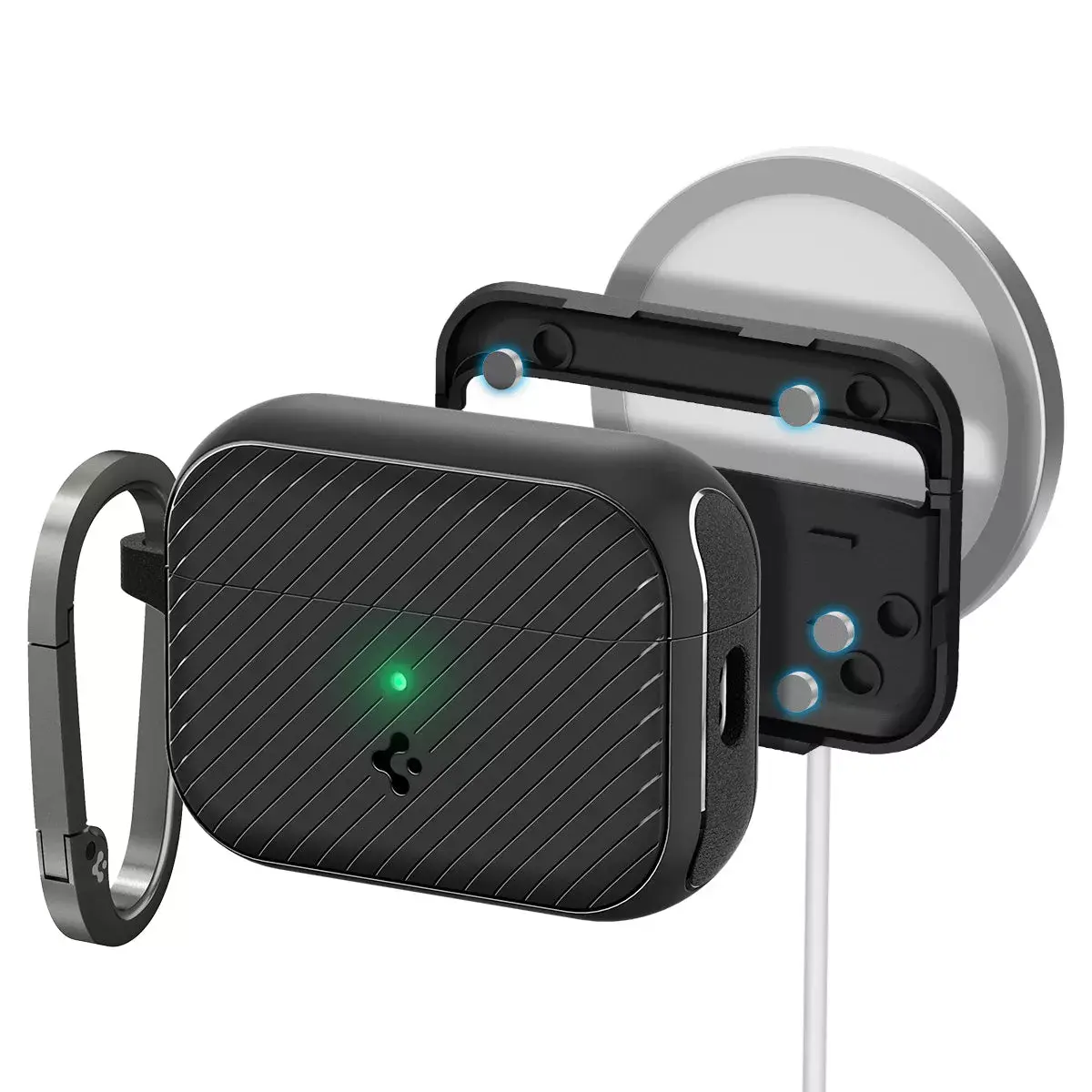 Spigen Mag Armor Case — polycarbonate + TPU, black Photo 3