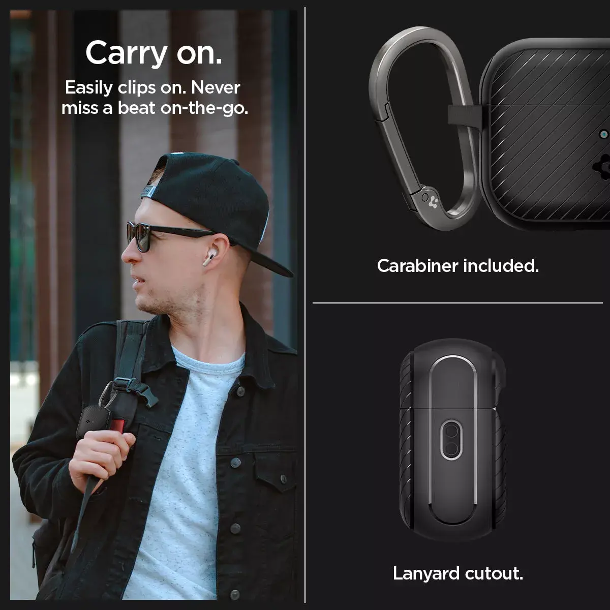 Spigen Mag Armor Case — polycarbonate + TPU, black Photo 15