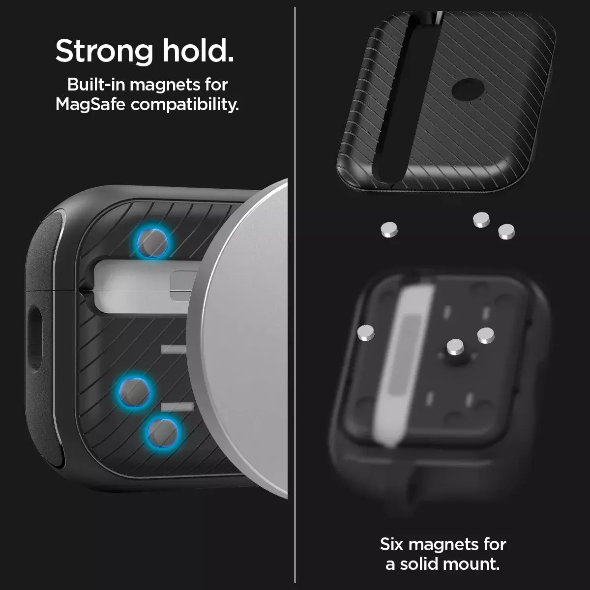 Spigen Mag Armor Case — polycarbonate + TPU, black Photo 17