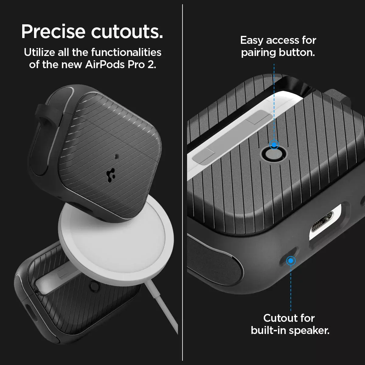Spigen Mag Armor Case — polycarbonate + TPU, black Photo 18