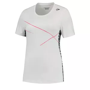 T-shirt for women DUNLOP PERFORMANCE GAME TEE 1 L white