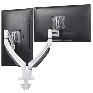 Chief Kontour K1D Desk Mount for 10" to 30" Screens White Clamp Height Adjustment Tilt