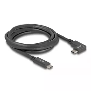DeLOCK USB Cable USB Type-C male to USB Type-C male angled 2m 5Gbps 4K PD 60W