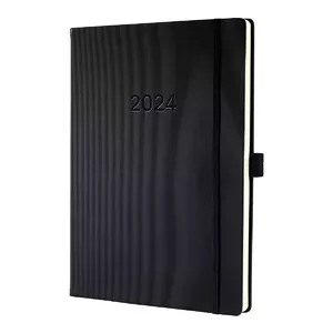 Еженедельник Sigel C2418 Твердый переплет 192 страницы Черный