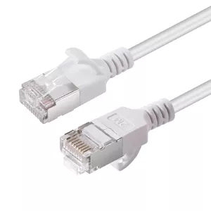 Networking Cable Microconnect V-FTP6A0025W-SLIM RJ-45 Cat6a 0.25m White