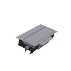 Outlet box Bachmann 925.500 built-in (short) — black/grey, recessed power/data module housing