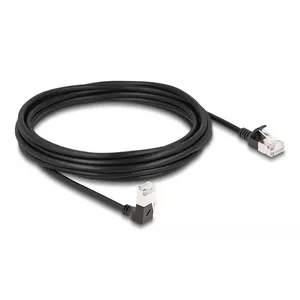Сетевой кабель DeLOCK RJ45 Cat.6A 5м Черный 90° Угловой