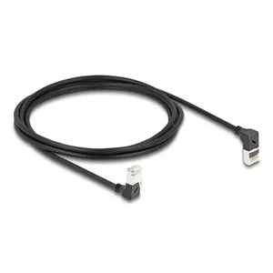 DeLOCK RJ45 Сетевой Кабель Cat.6A S/FTP Slim 90° 2м Черный