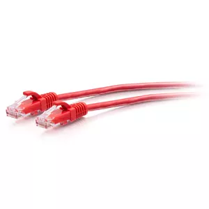 Cables To Go Cat6a Snagless Slim Ethernet Patch Cable, 0.3m, UTP, Red