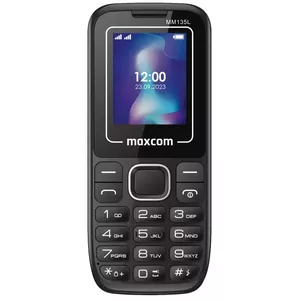 MaxCom Classic MM135 LIGHT 4.5 cm (1.77") 68 g Black Entry-level phone