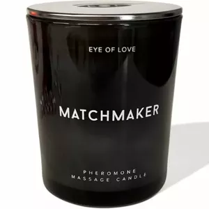 Massage candle Eye of Love Matchmaker Black Diamond — 150 ml, sensual massage oil candle