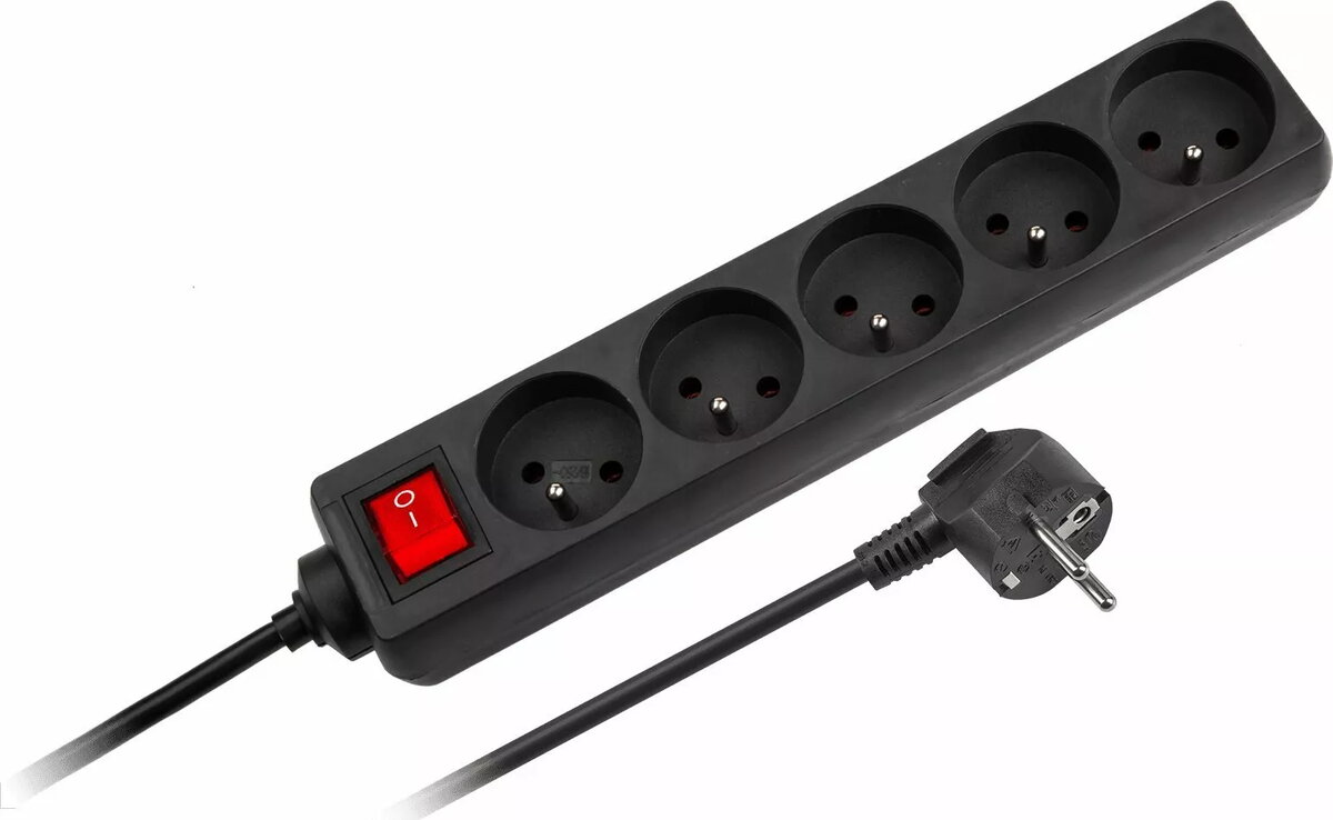 Sadalītājs Rebel URZ3061-3B — 5 kontaktligzdas