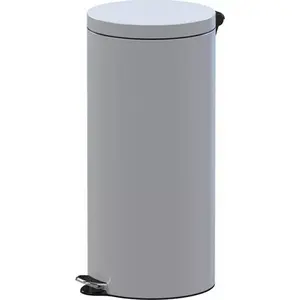 Trash bin ALDA AF614E-14 pedal-operated white
