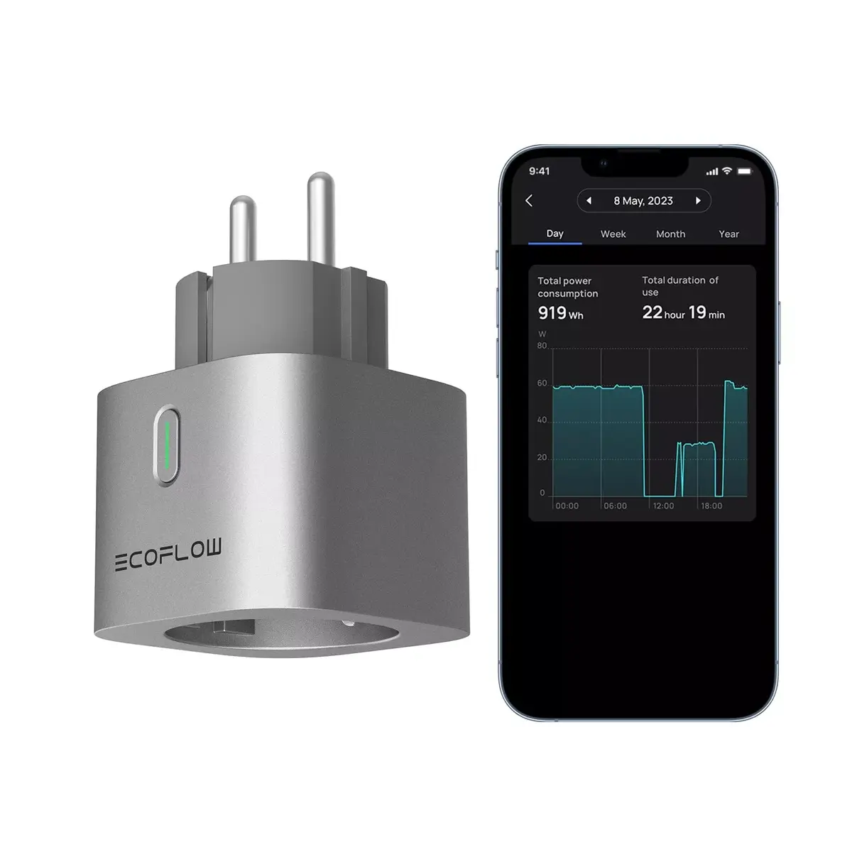 Viedā kontaktligzda EcoFlow EFA-SMARTPLUG-EU Photo 3