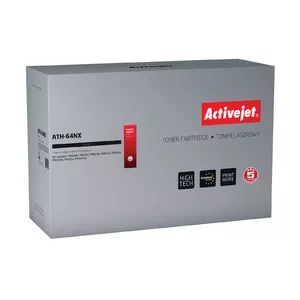 ActiveJet tonera kasetne ATH-64NX melna, savietojama ar HP, ar iebūvētu cilindru, 24 000 lapas