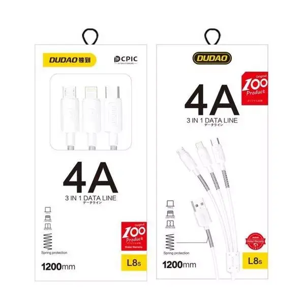 3in1 USB cable DUDAO L8s Upgrade Photo 2