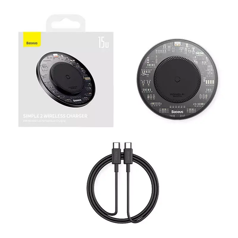 Baseus Simple 2 15W беспроводное зарядное Photo 8