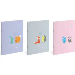 Notebook INTERDRUK A4 32-page ruled colored lines B&B Kids pack of 10