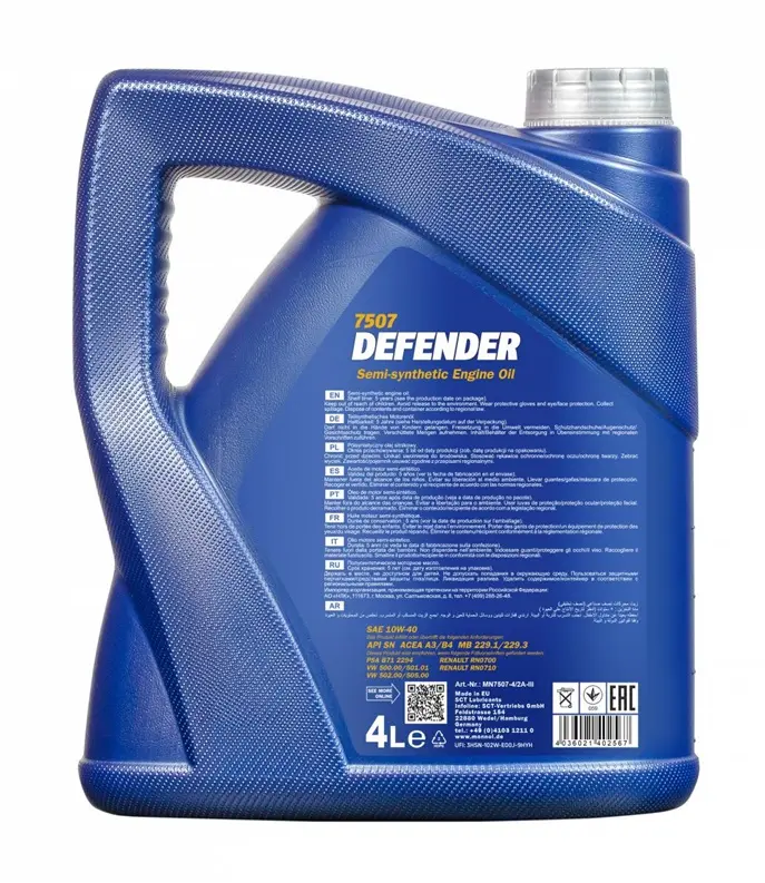 MANNOL Defender 10W-40 Engine Oil 5L Photo 2