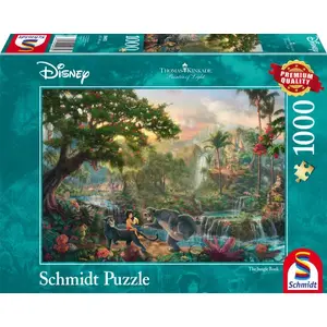 Пазл Schmidt Spiele 4059473 — 1000 элементов, мультяшный "Книга джунглей", ширина 693 мм