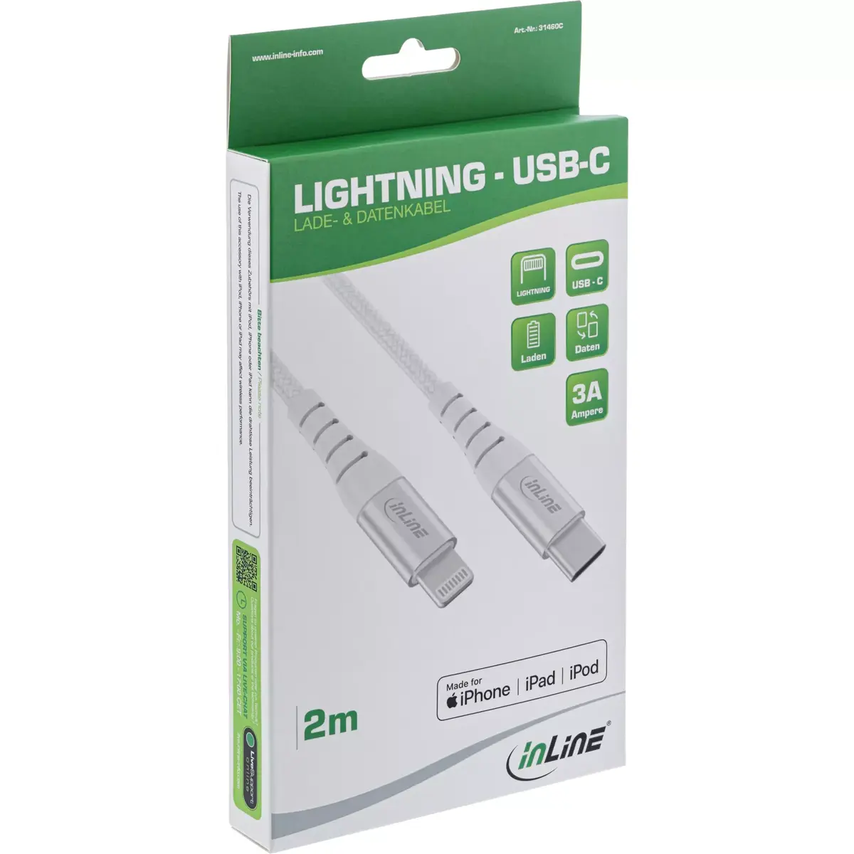 InLine USB-C Lightning cable 31450C Photo 2