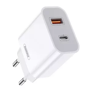 Wall charger Remax, RP-U68, USB-C, USB, 20W (white)