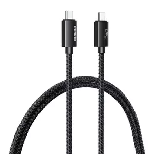 USB-C to USB-C cable REMAX RC-C039, USB4.0, 1 m, 240W, black