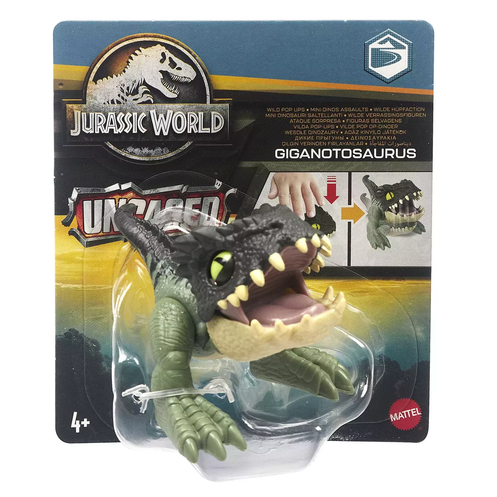 Jurassic World Uncaged Wild Pop Ups -Triceratops Dinosaur