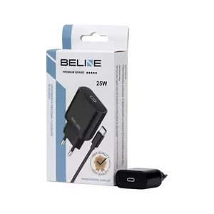 Зарядное устройство Beline Beli02168 25W USB-C с кабелем USB-C, чёрное