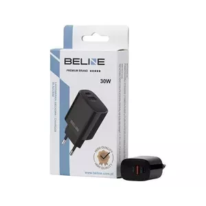 Зарядное устройство 30W USB-C + USB-A, Beline Beli02172, чёрное, 30W суммарно