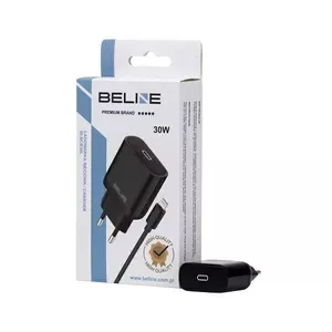 Зарядное устройство 30W USB-C — Lightning Beline Beli02174 с черным кабелем