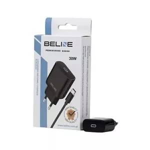 Зарядное устройство Beline Beli02176 30W USB-C с кабелем USB-C, чёрное