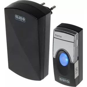 Wireless Doorbell Eura WDP-05A3, AC 230V, push-button receiver set