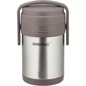 Термос для пищи KingHoff KH-4075 1,5 л Серебристый — изолированный контейнер