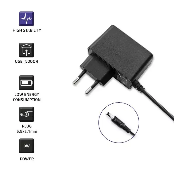 Barošanas adapteris QOLTEC 52412 — 9V 1A Photo 2