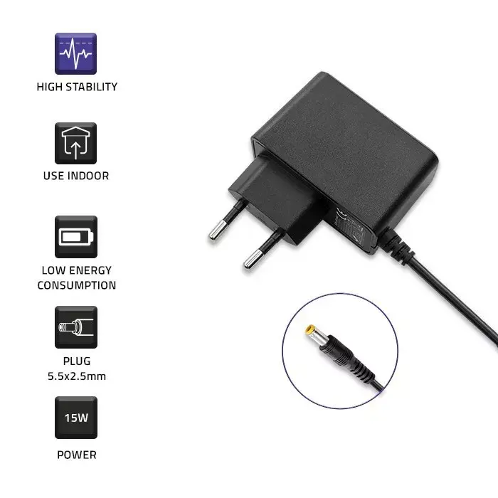 Power adapter QOLTEC 15W 15V 1A Photo 2