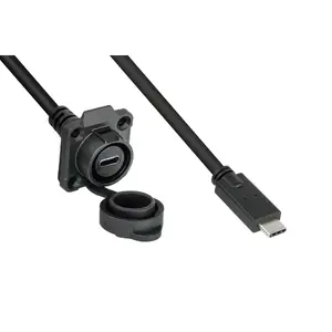 USB cable Alcasa IC01-16U3102-010 USB 3.2 Gen 2 1 m USB C Black