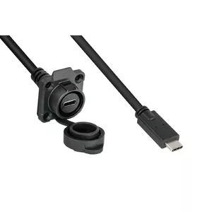 USB cable Alcasa IC01-16U3102-005 USB 3.2 Gen 2 1 m USB C Black