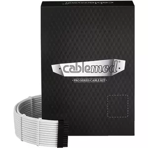 Power cable kit CableMod C-Series PRO ModMesh RM Black Label white — 16 AWG, 3-pin (CM-PCSR-16P3KIT-NKW-R)