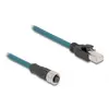 DeLOCK M12 adaptera kabelis A-kodēts 8 pin uz RJ45 Photo 2