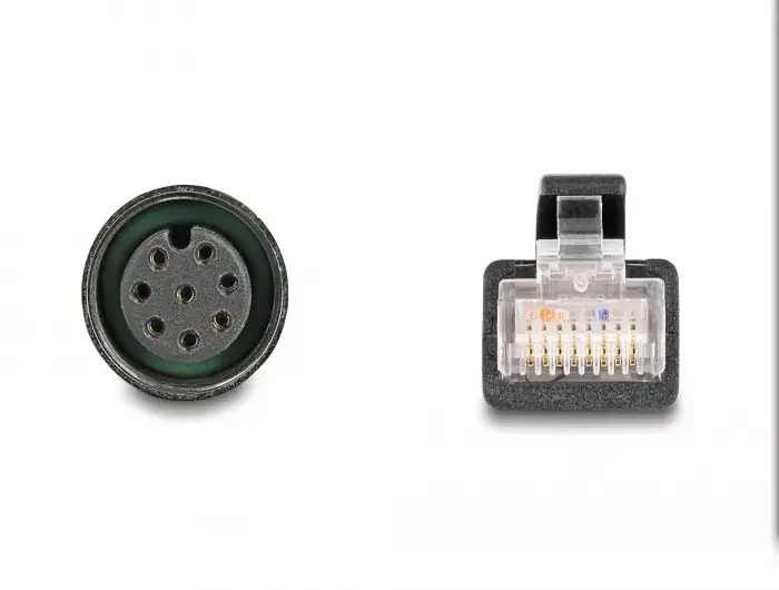 DeLOCK M12 adaptera kabelis A-kodēts 8 pin uz RJ45 Photo 3