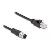 DeLOCK M12 Adapter Cable D-coded 4 pin male to RJ45 male Photo 2