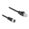 DeLOCK M12 Adapter Cable D-coded 4 pin female to RJ45 male Photo 2