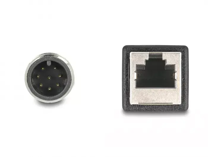 DeLOCK M12 adaptera kabelis A-kodēts 8 pin uz RJ45 Photo 3
