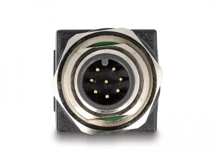 DeLOCK M12 adapteris A-kodēts 8 pin vīriešu uz RJ45 Photo 2