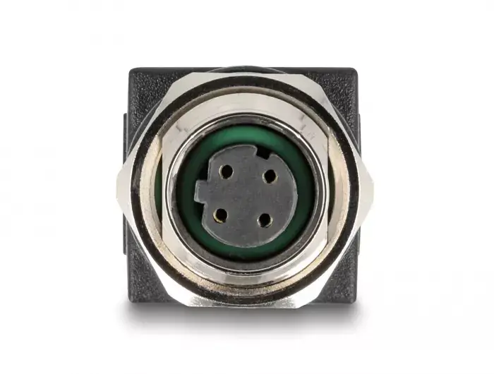 DeLOCK M12 adapteris D-kodēts 4 pin female uz RJ45 jack Photo 2